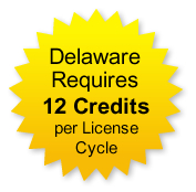 Delaware Requires 12 Credits per License Cycle