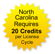 North Carolina Requires 20 Credits per License Cycle