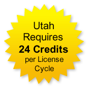 Utah Requires 24 Credits per License Cycle