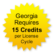 Georgia  Requir 15 Credits per License Cycle