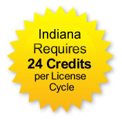 Indiana Requires 24 Credits per License Cycle