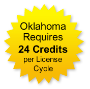 Oklahoma Requir 24 Credits per License Cycle